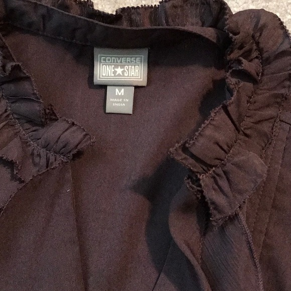 Converse purple top with side gathers - Picture 2 of 4